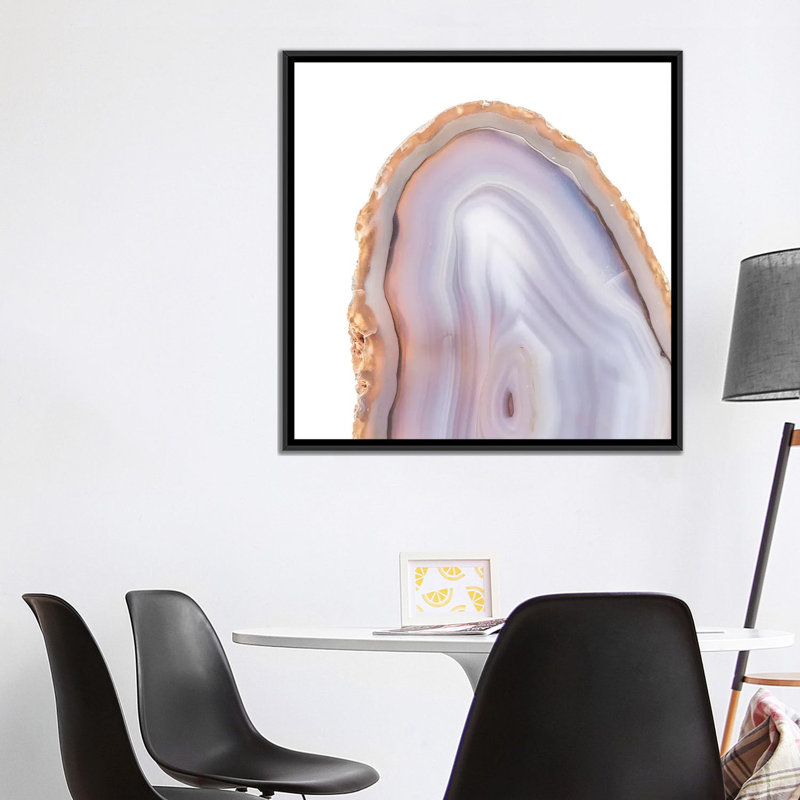 Rose Quartz, impression sur toile tendue, H 12 po x l 12 po x P 1,5 po, Pas de tapis, Toile tendue
