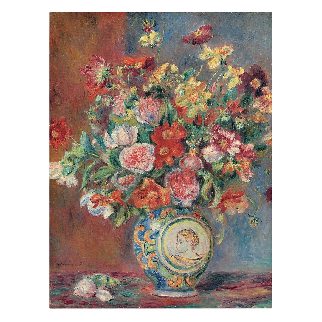 Leinwandbild Blumenvase von Auguste Renoir