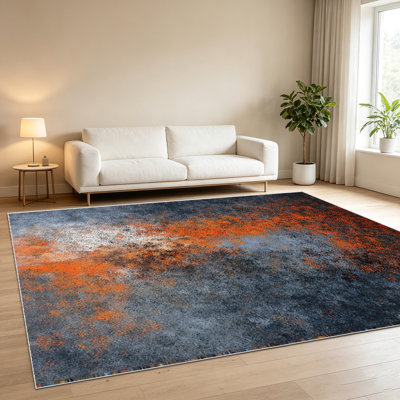 1PC Abstract Art area rugs for Living Room, Soft and Comfortable, Suitable for all seasons, easy - to - maintain, machine washable Indoor floor mat, Under Table Farmhouse suitable for Bedroom, Dining Room, Study, Balcony, Patio, Home Decor,...