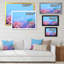 Fleurs de cerisier - reproduction sur toile avec cadre flottant-299445179-299445181