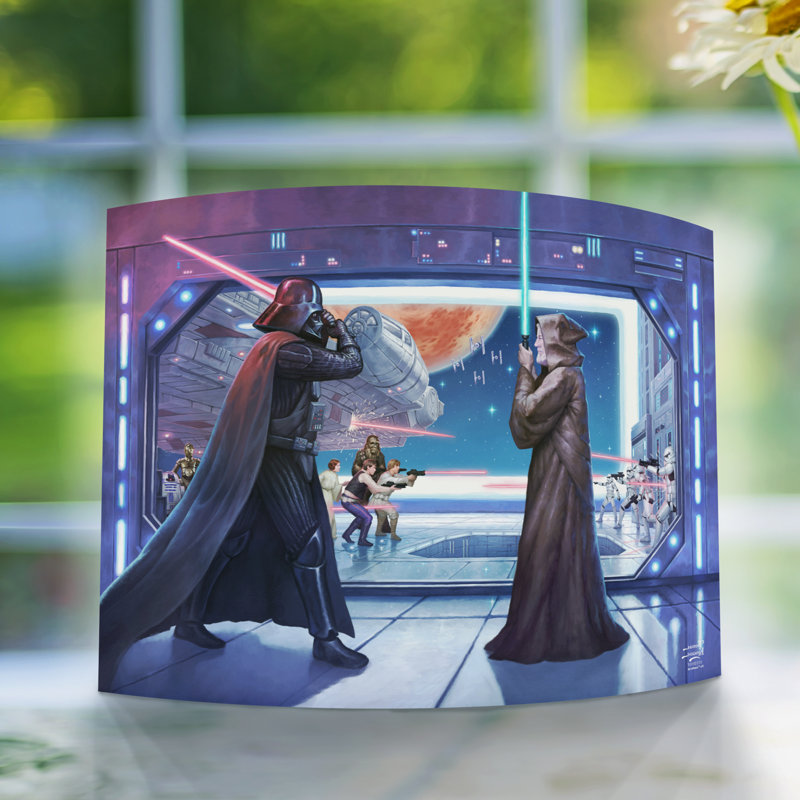 Star Wars (Obi Wans finale bataille), impression acrylique incurvée