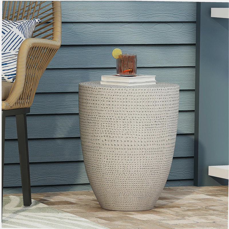 Outdoor LightWeight Concrete Side Table
