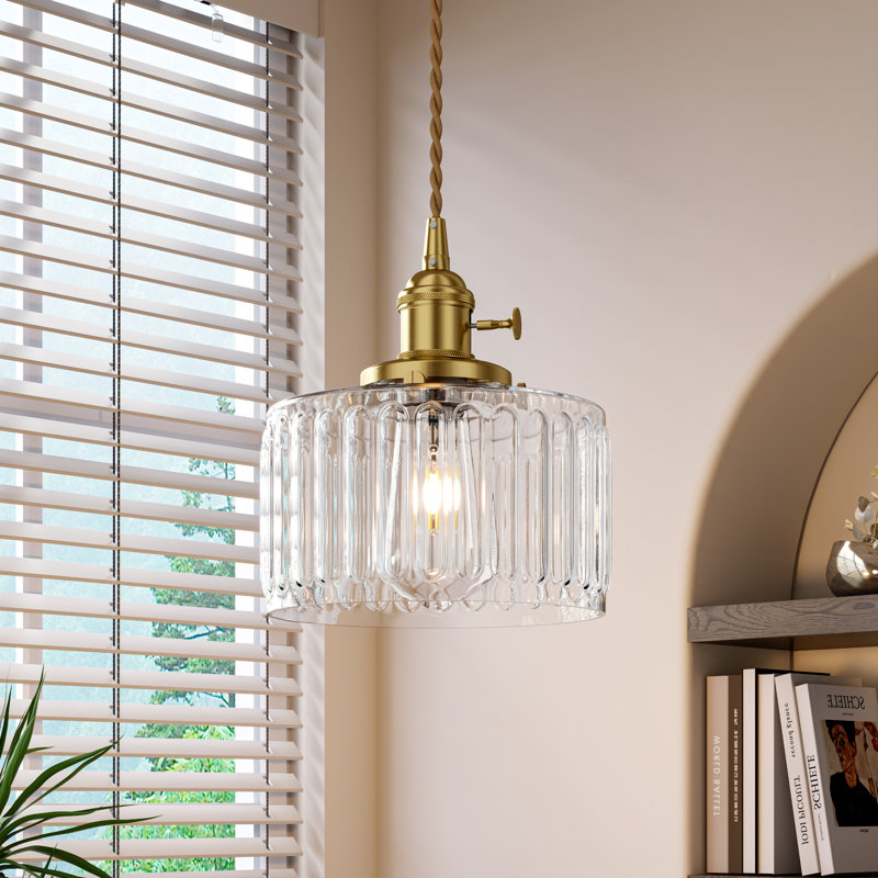 Luminaire suspendu à 1 lumière avec interrupteur rotatif Alena