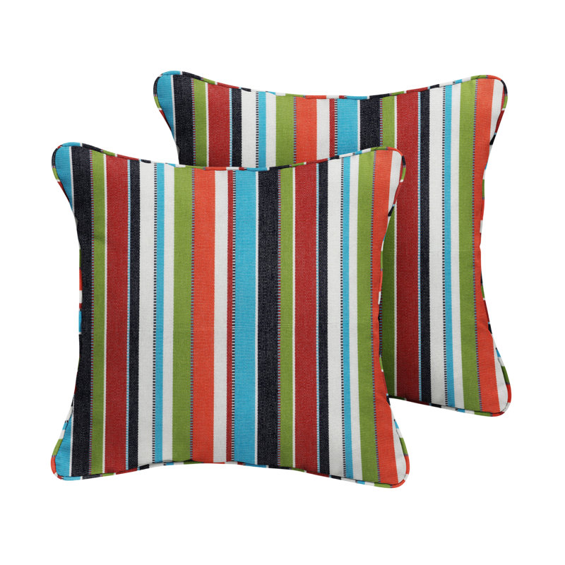 Coussin intérieur / extérieur Northrup, Multicolore, 16 po x 16 po