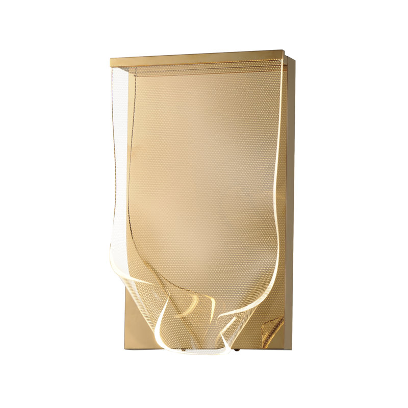 Rinkle Stainless Steel LED Flush Mounted Sconce