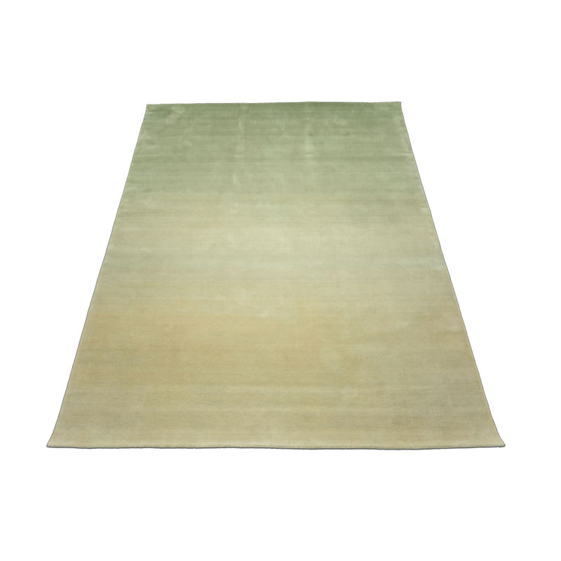 Tapis ombré moderne et contemporain multicolore en laine tissé à la main, Rectangle de 5 pi x 8 pi