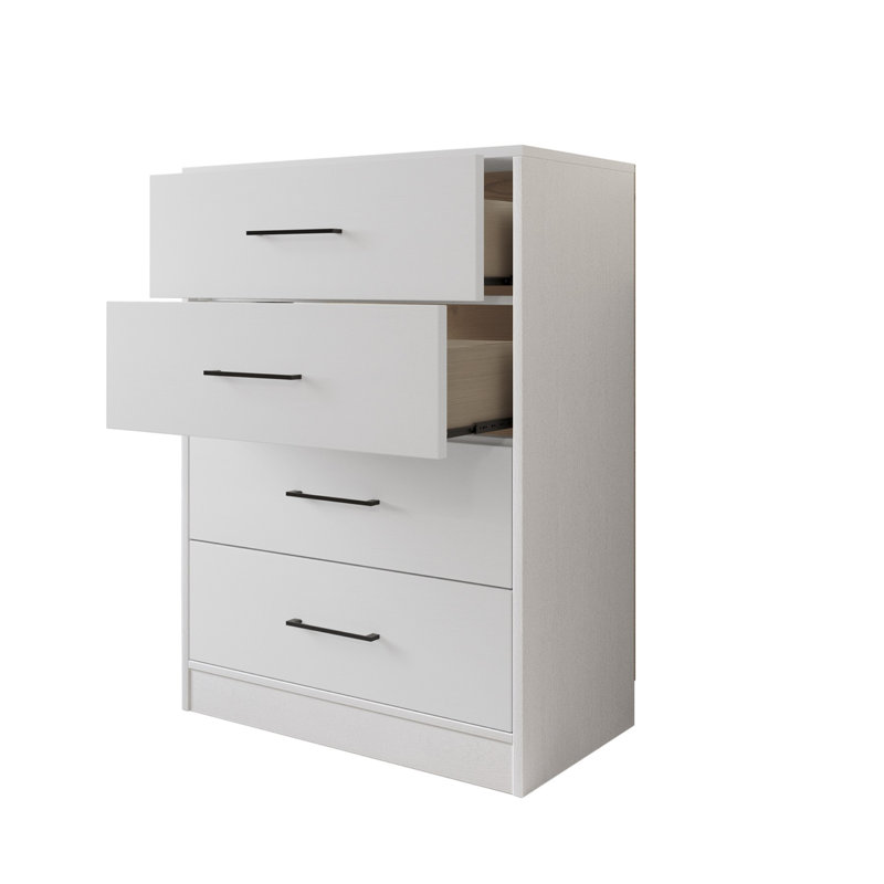 Commode 4 tiroirs , Blanc