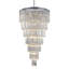 Lustre transitionnel à 7 lumières à 7 niveaux avec cristaux transparents-1009545091