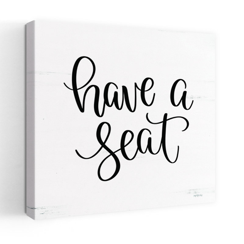 Have A Seat Abstract Art contemporain, H 18 po x l 18 po