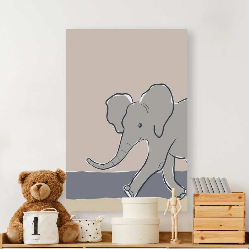 «Paradis Pastel Zoo III», reproduction sur toile, H 60 po x l 40po x P 1,5 po, Toile tendue
