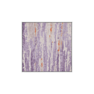 Machine Washable Pink Area Rug