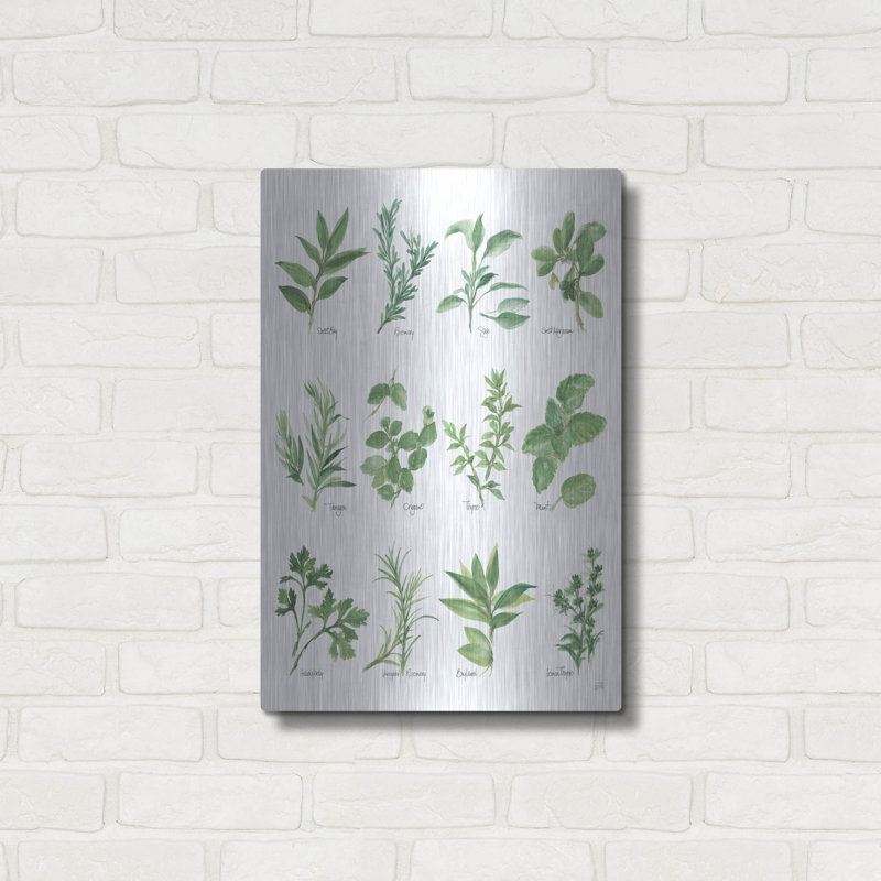 " Herb Chart " by Chris Paschke, 24" H x 16" W