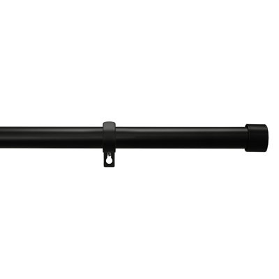 Ensemble de tringle à rideaux simple télescopique avec embout Muhib