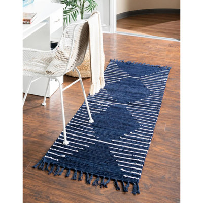Tapis contemporain bleu Gwin