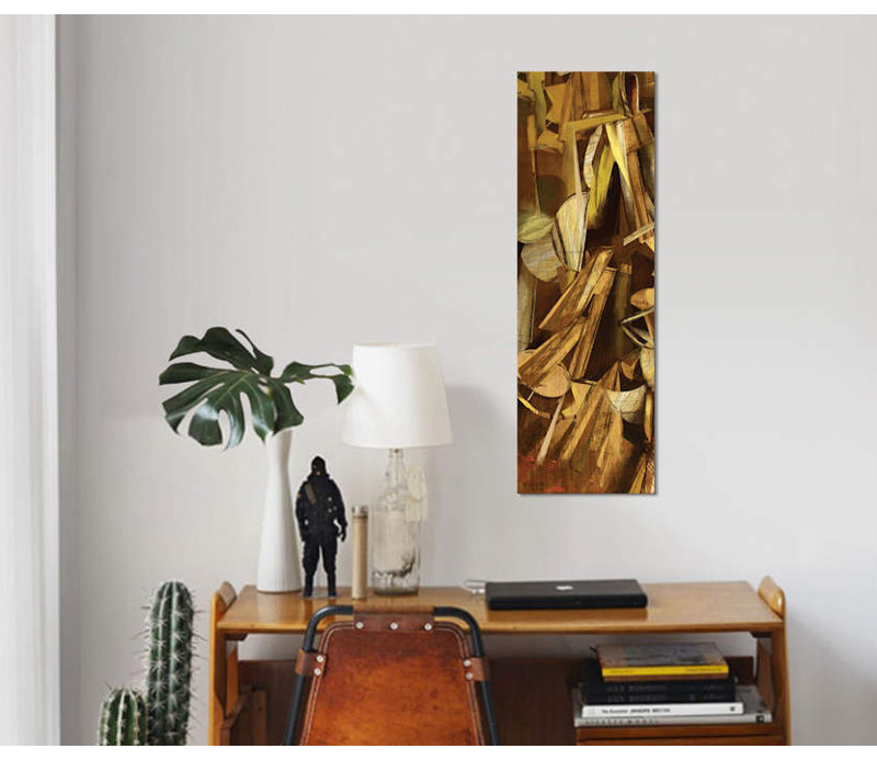 « dynamic i » par pi studio, reproduction d’impression sur toile tendue, H 48 po x l 16 po x P 1,5 po, Toile tendue