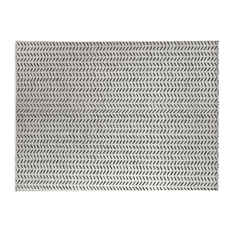Tapis de bureau léger Dream Splat, L 3 pi x L 2 pi, Ivoire, gris anthracite