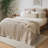 Gray Quilted Euro Sham Set