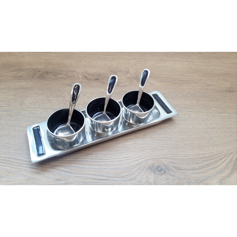 Oh So Pretty Aluminum Condiment Server