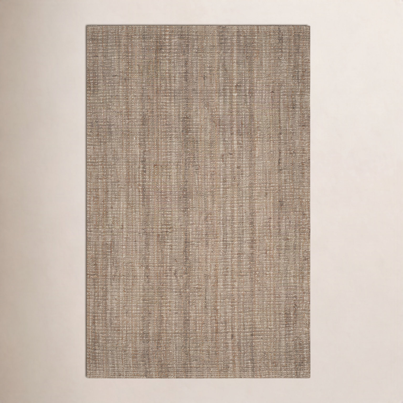 Alda Natural Gray Hand-Woven Jute Rug, Rectangle 6' x 9'