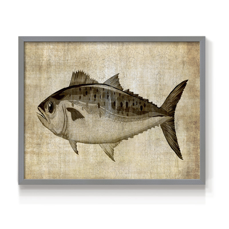 «Big Catch II», reproduction encadrée, H 16 po x l 20 po, Gris