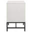 Yountville White 2-Drawer Nightstand Bedside Table