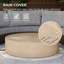 Borgia Concrete Propane Fire Pit Table-1951860641