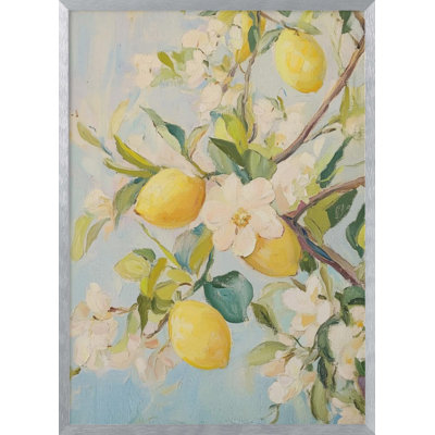"Lemon Tree" Framed Textured Wall Art