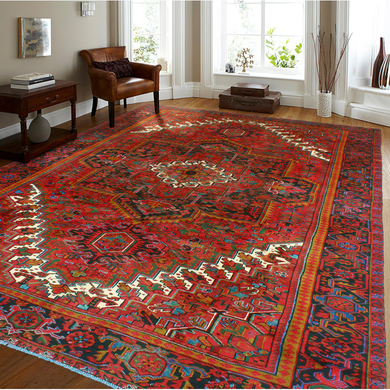 Khrystopher Heriz Lautaro Red Rug