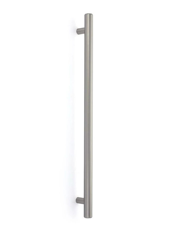 Poignée porte de douche en verre Emtek Bar (GBTB), 18", Satin Nickel