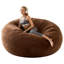 Fauteuil à billes géant en mousse de 4 pieds avec rembourrage, parfait pour la lecture et la détente des adultes - convient au salon et à la chambre à coucher.-2115627889