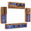 TV Wall Cabinet Set 6 Pcs 30.5 X 30 X 102 Cm-1170831830