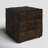 Catrice 18'' Wide Genuine Leather Square Patchwork Cube Ottoman