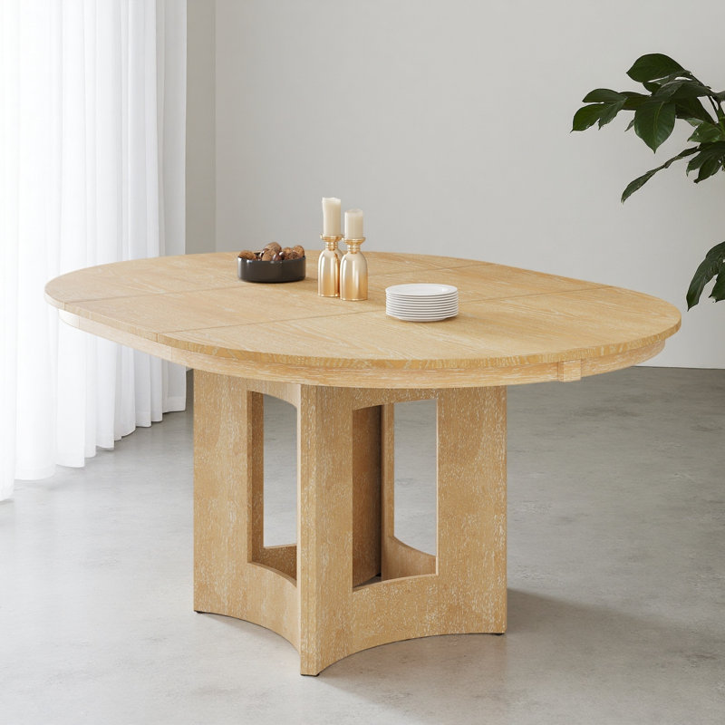 Table de salle à manger extensible Farmhouse, Naturel