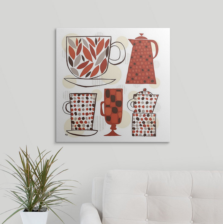 « i » par michael mullan, impression Spotted Kitchen, H 24 po x l 24 po x P 1,5 po, Toile