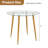 Round Glass Top Metal Base Dining Table