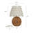 Rattan Table Lamp with Pleated Fabric Shade-1384491463