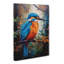 Kingfisher Expressionism - Print on Canvas-1381605844