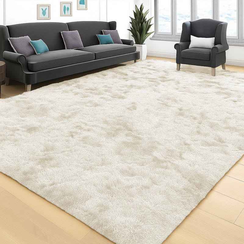 Joyan Deep Pile Fluffy Shaggy Area Rug for Indoor/Outdoor Use, Rectangle 50 x 80cm