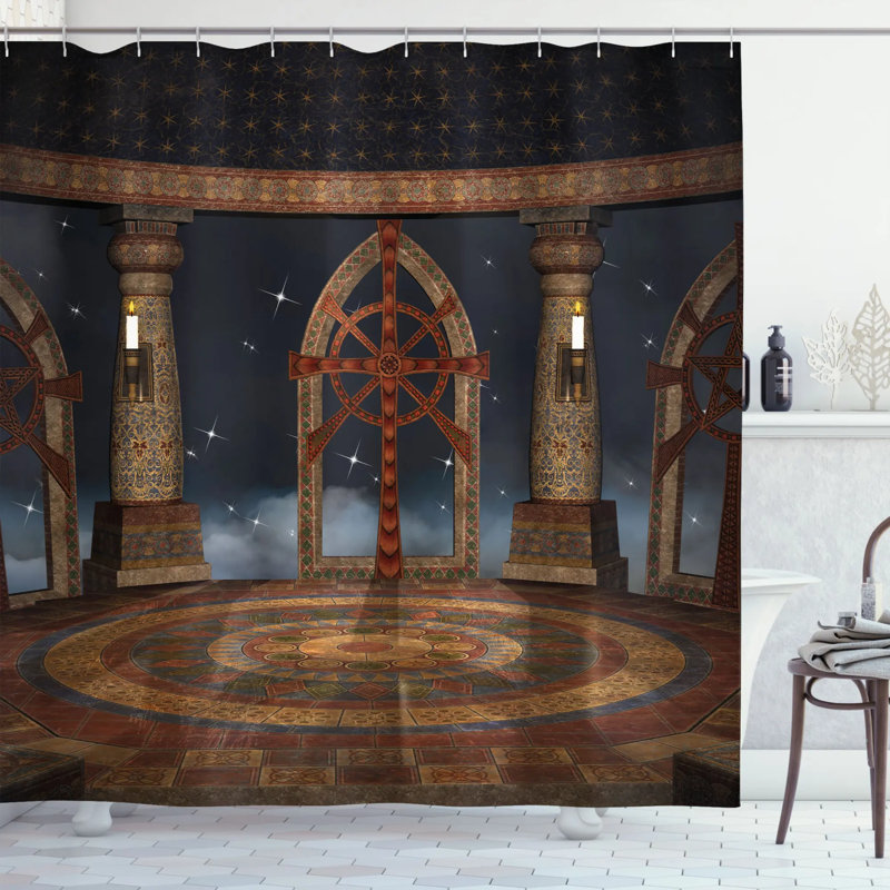 Rideau de douche en ciel simple gothic, l 69 po x L 84 po