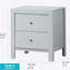Table de chevet transitionnelle blanche élégante-1159634861