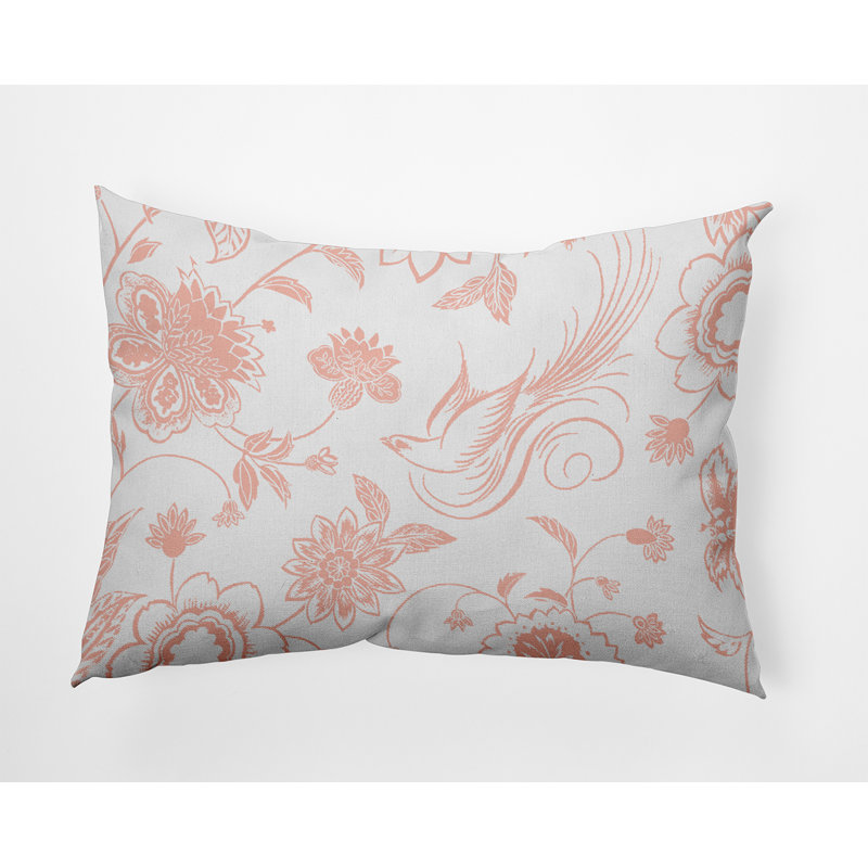  Housse et insert de coussin rectangulaire en polyester pour l'intérieur et l'extérieur, Rosé