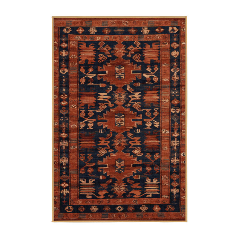 Machine Washable Turkish Brown Area Rug