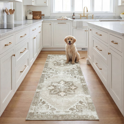 Delvecchio Oriental Sage/Ivory Area Rug