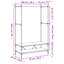 Caledon 100cm Clothing Rack-1211799712