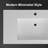 FRALIMK 18.7'' Solid Surface Rectangular Bathroom Sink-100259658