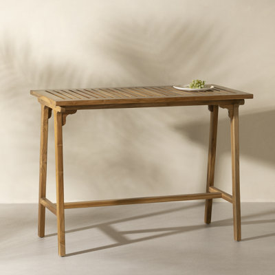 Sya Rectangular Outdoor Bar Table , 53.25'' in. W 25.75'' in. D