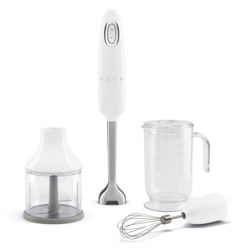 Mélangeur à main avec accessoires, Blanc