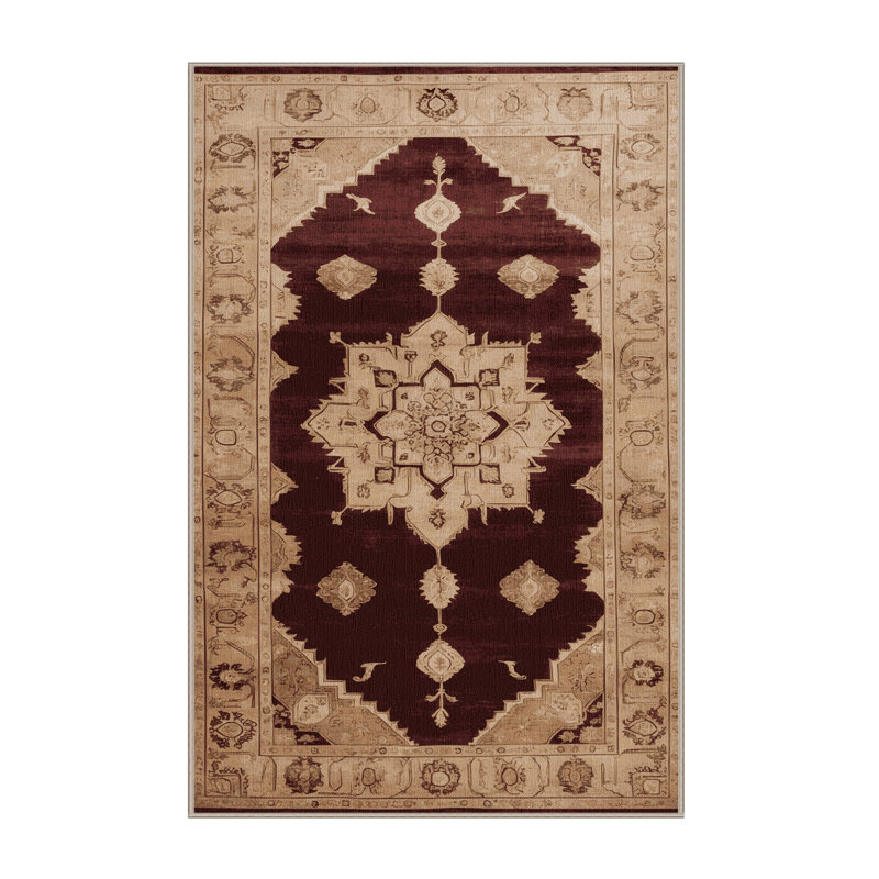 Tapis brun lavable à la machine, Rectangle 8 pi x 12 pi