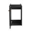 Lavabo de salle de bain de salle de bain, 12 po pour petites salles de bain, fixation murale, châtaignier noir, lavabo à fixation moderne compatible avec le robinet, matériaux
