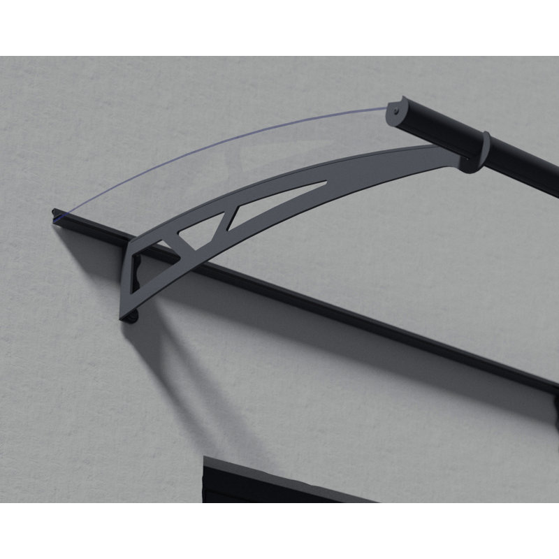Canopia By Palram 302cm W x 91cm D Plastic Clear Cover Retractable Door / Window Awning